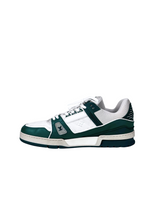 Louis Vuitton Trainer Monogram Embossed Green Sneakers 3