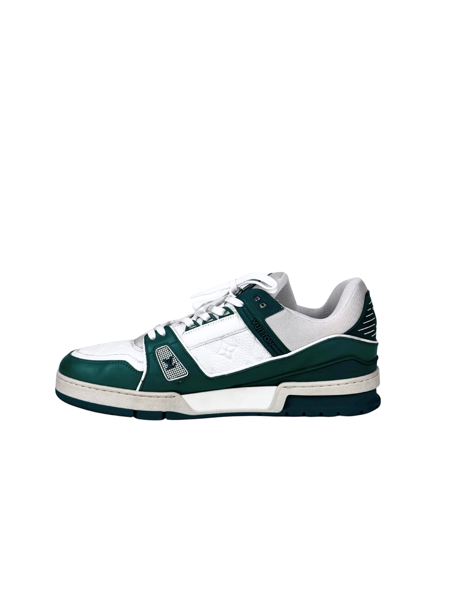 Louis Vuitton Trainer Monogram Embossed Green Sneakers