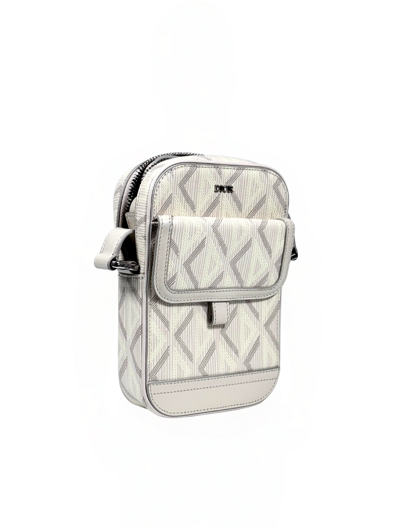 Christian Dior Hit The Road Diamond Vertical Pouch Bag