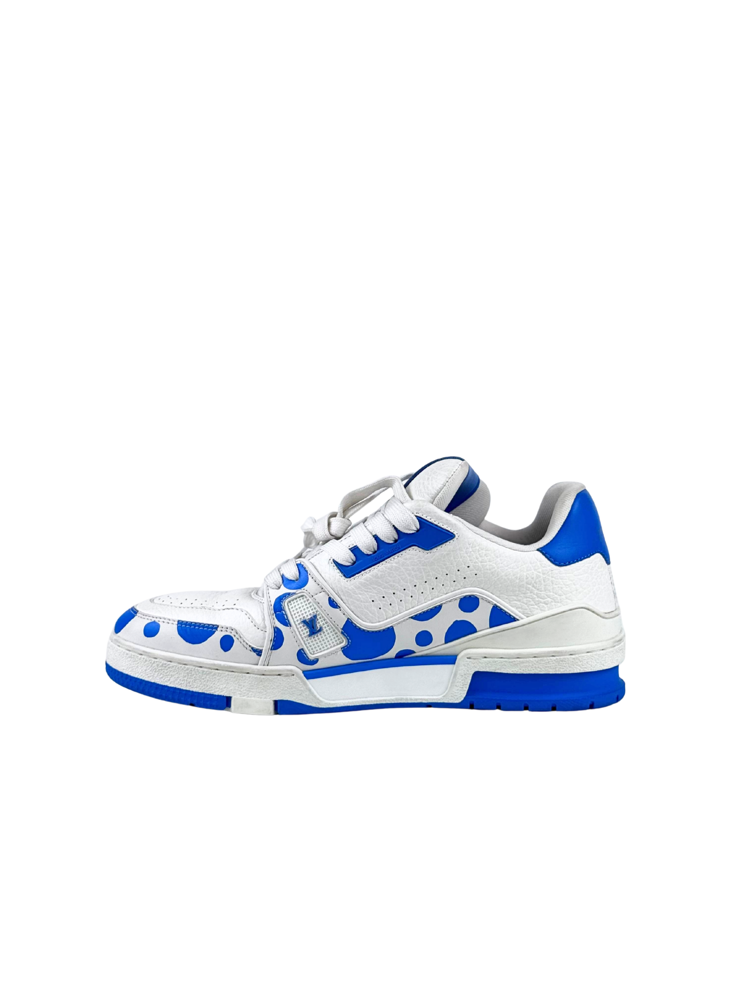 Louis Vuitton X Yayoi Kusuma Blue White Trainer Sneakers