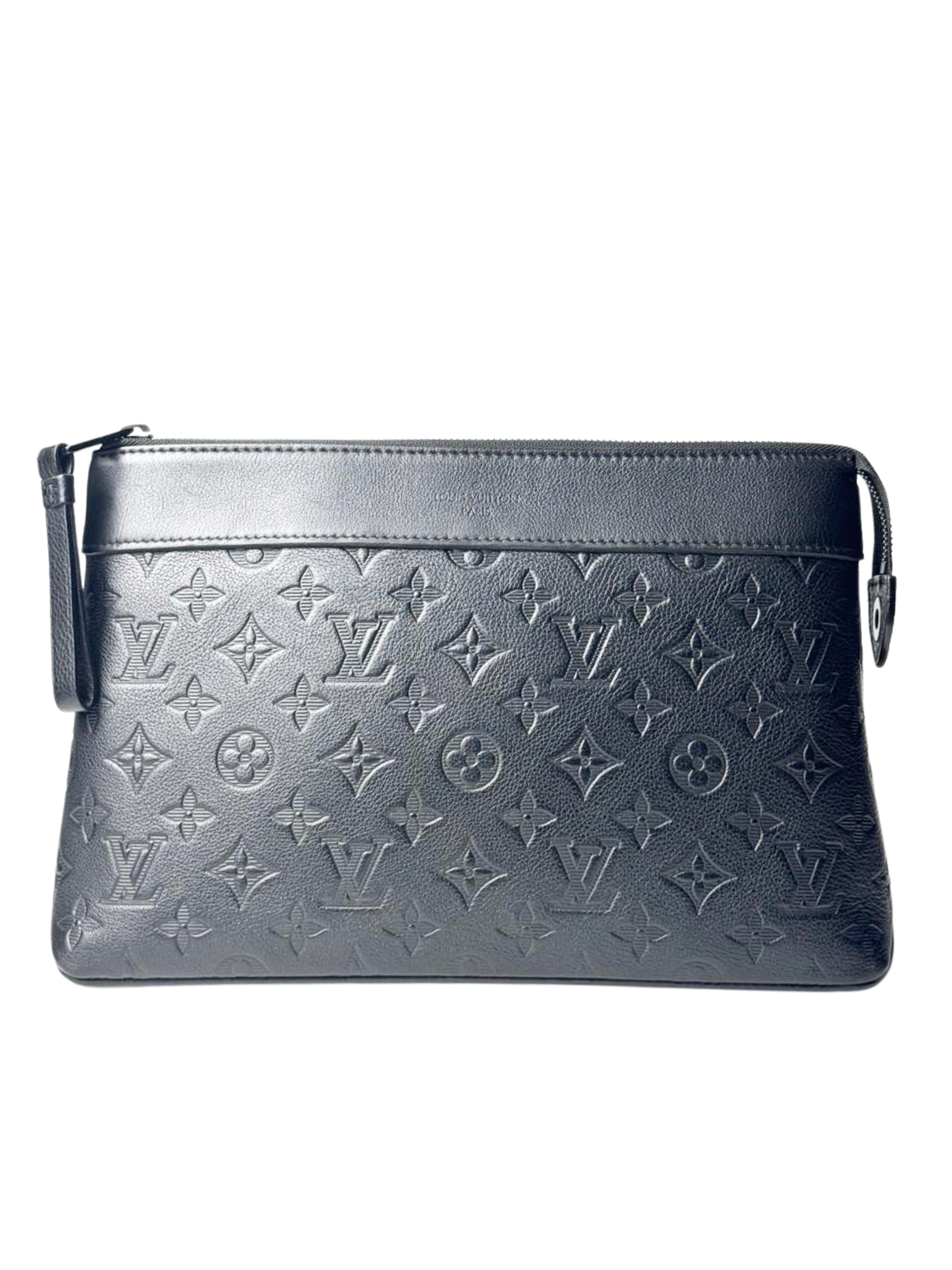 Louis Vuitton Shadow Monogram Leather Souple Pochette