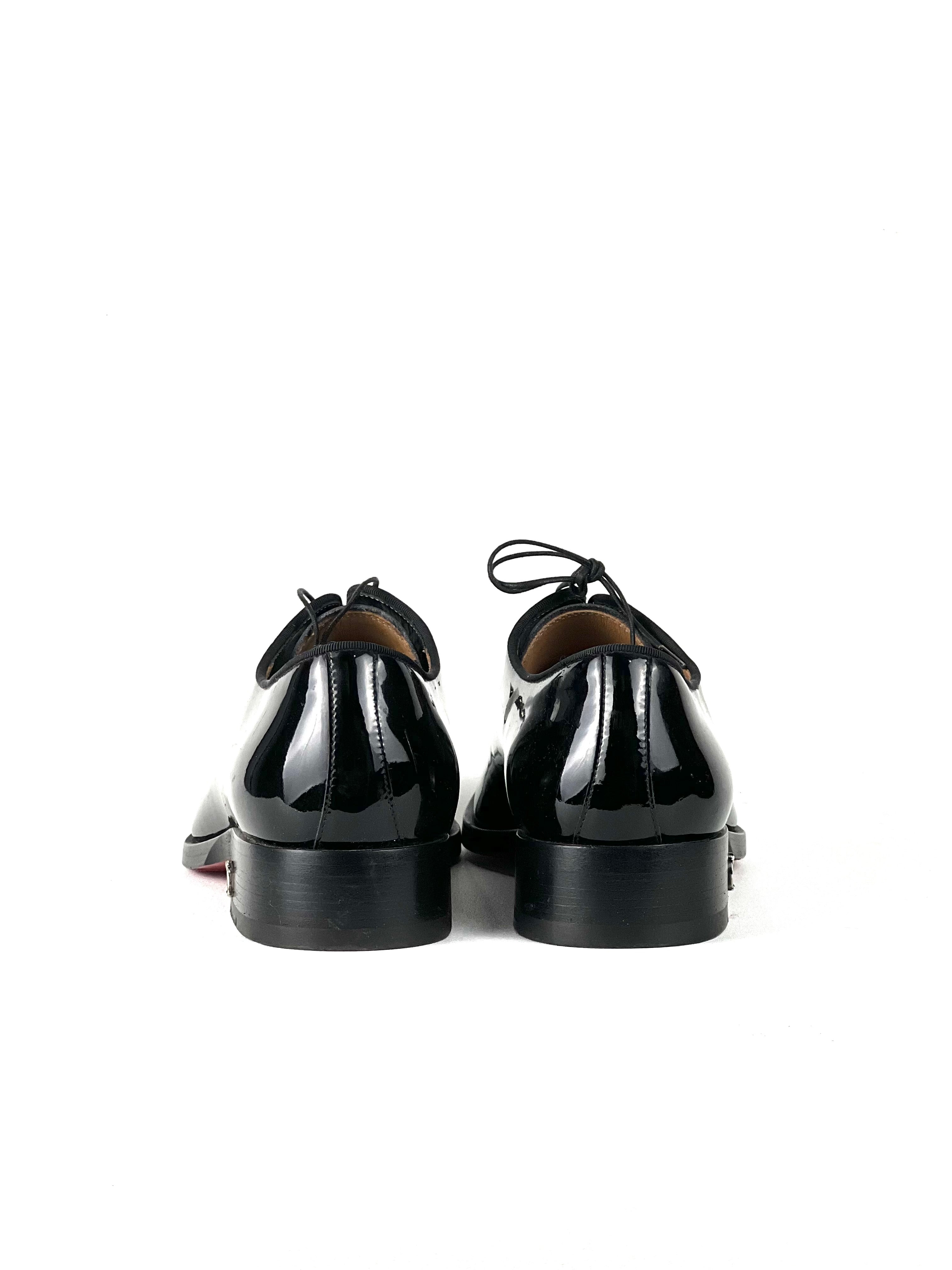 Christian Louboutin Black Patent Loafers