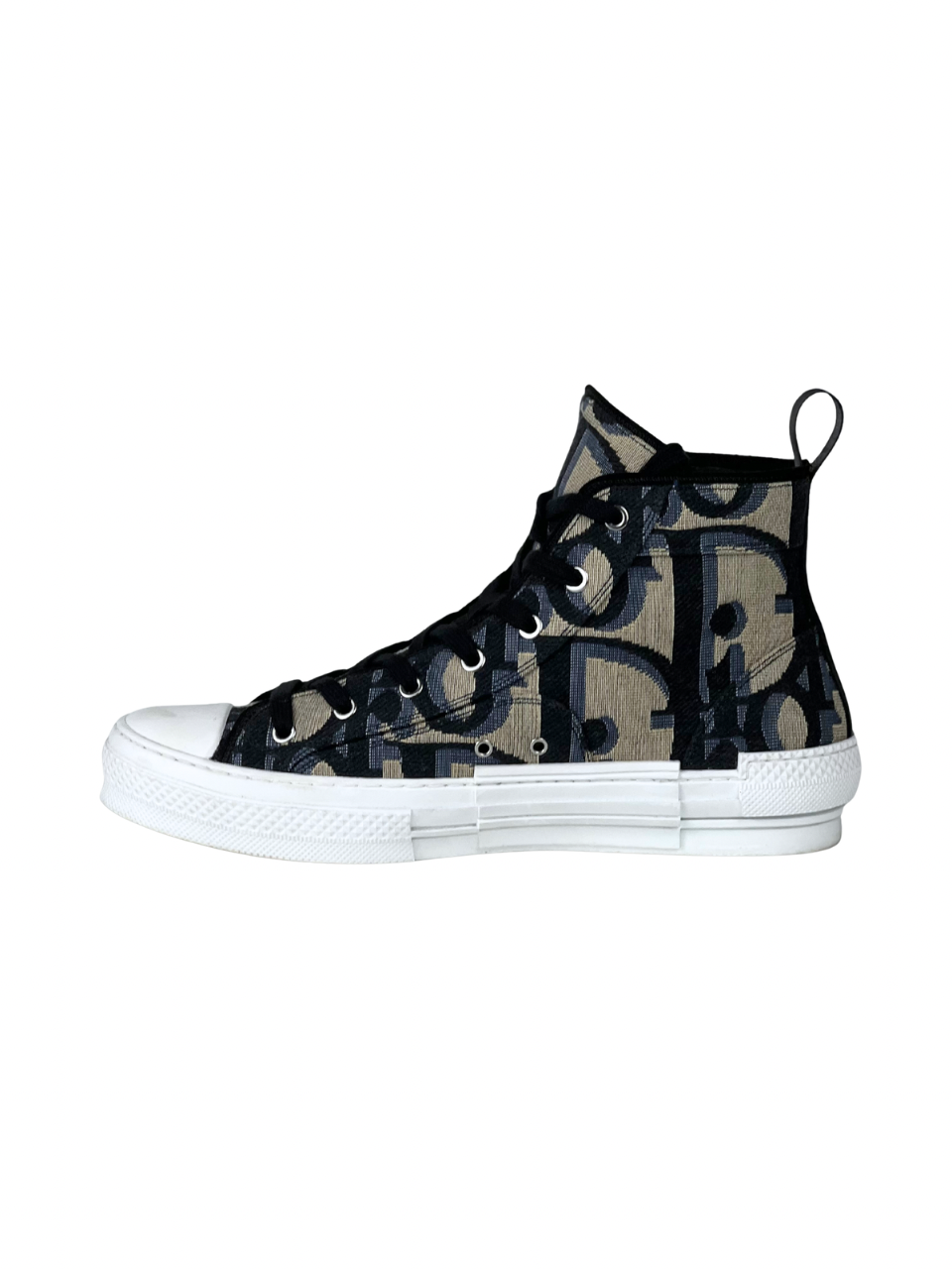 Christian Dior Jumbo Oblique Jacquard High Top Sneakers