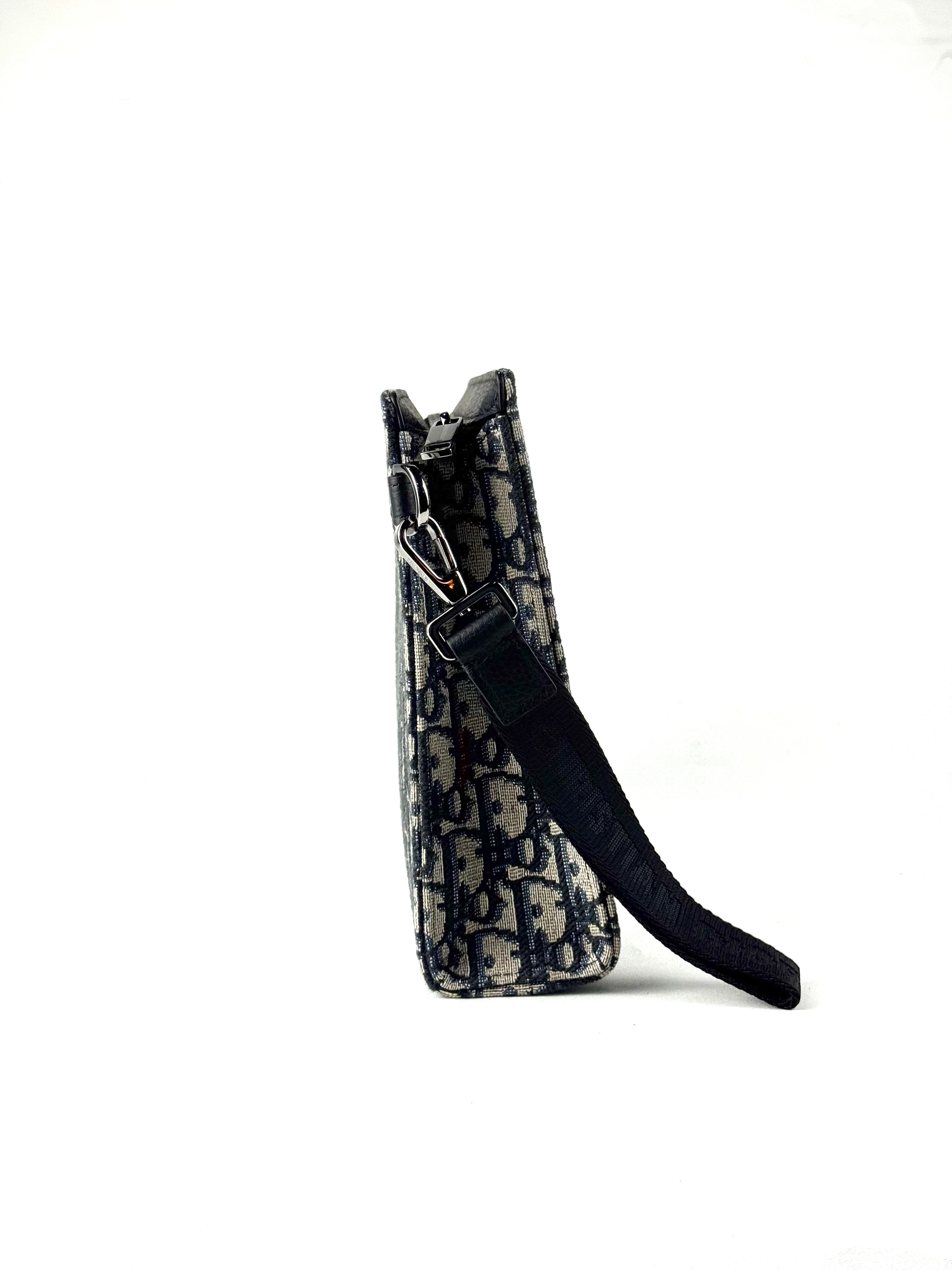 Christian Dior Oblique Jacquard A5 Triangle Pouch