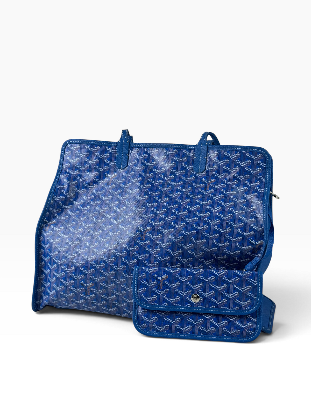 Goyard Sac Harby PM Blue Tote Bag