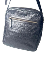 Gucci Microguccissima Leather Black Messenger Bag 5