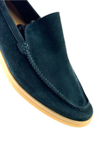 Loro Piana Summer Walk Petrol Green Suede Slip On 6