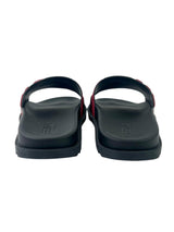 Fendi Diagonal FF Logo Red Black Slide 4
