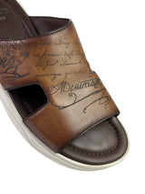 Berluti Scritto Shadow Leather Sandals 6