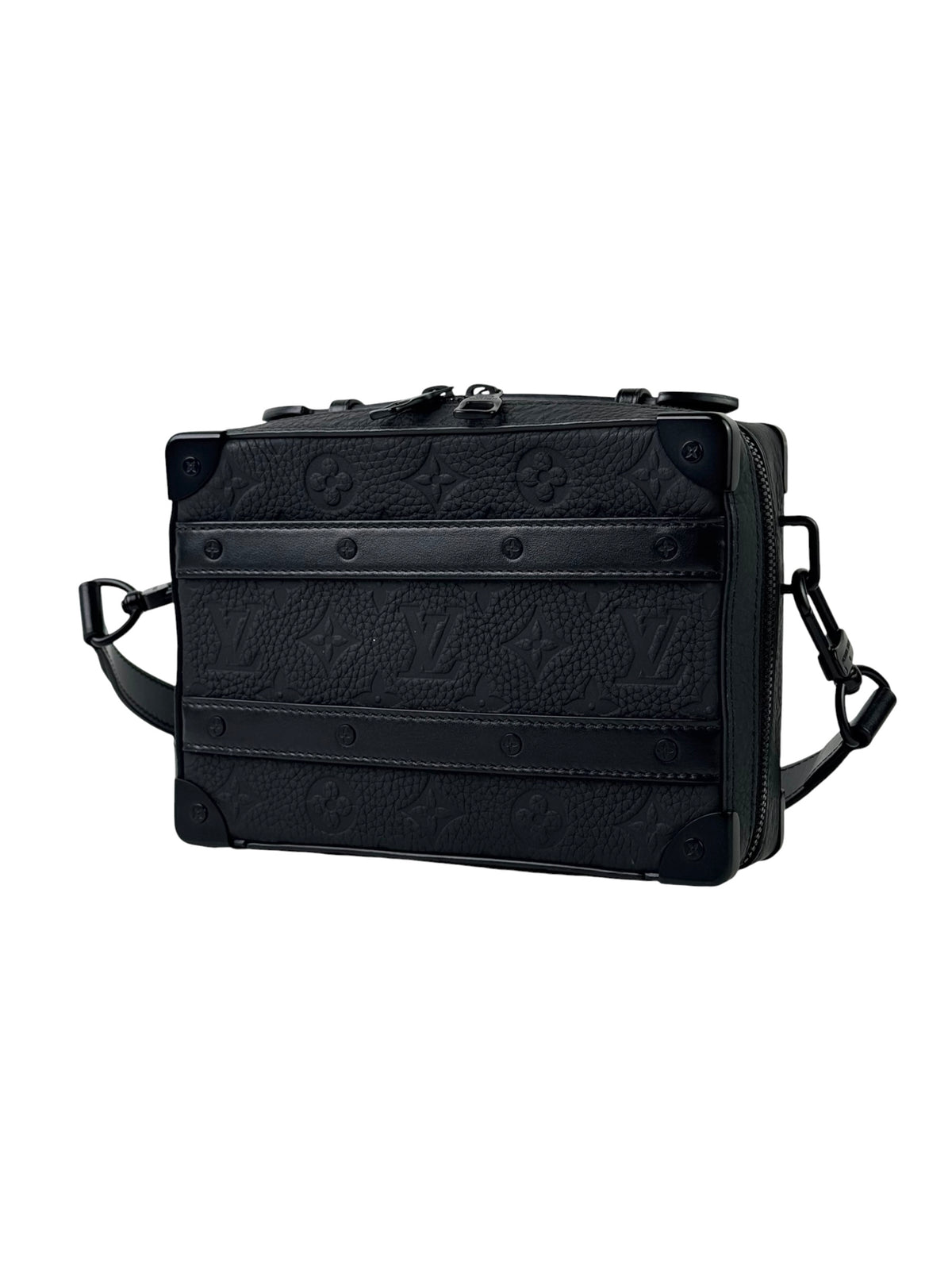Louis Vuitton Monogram Taurillon Top Handle Trunk Messenger Bag