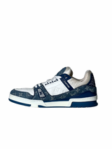 Louis Vuitton Trainer Monogram Denim Blue Sneakers 3