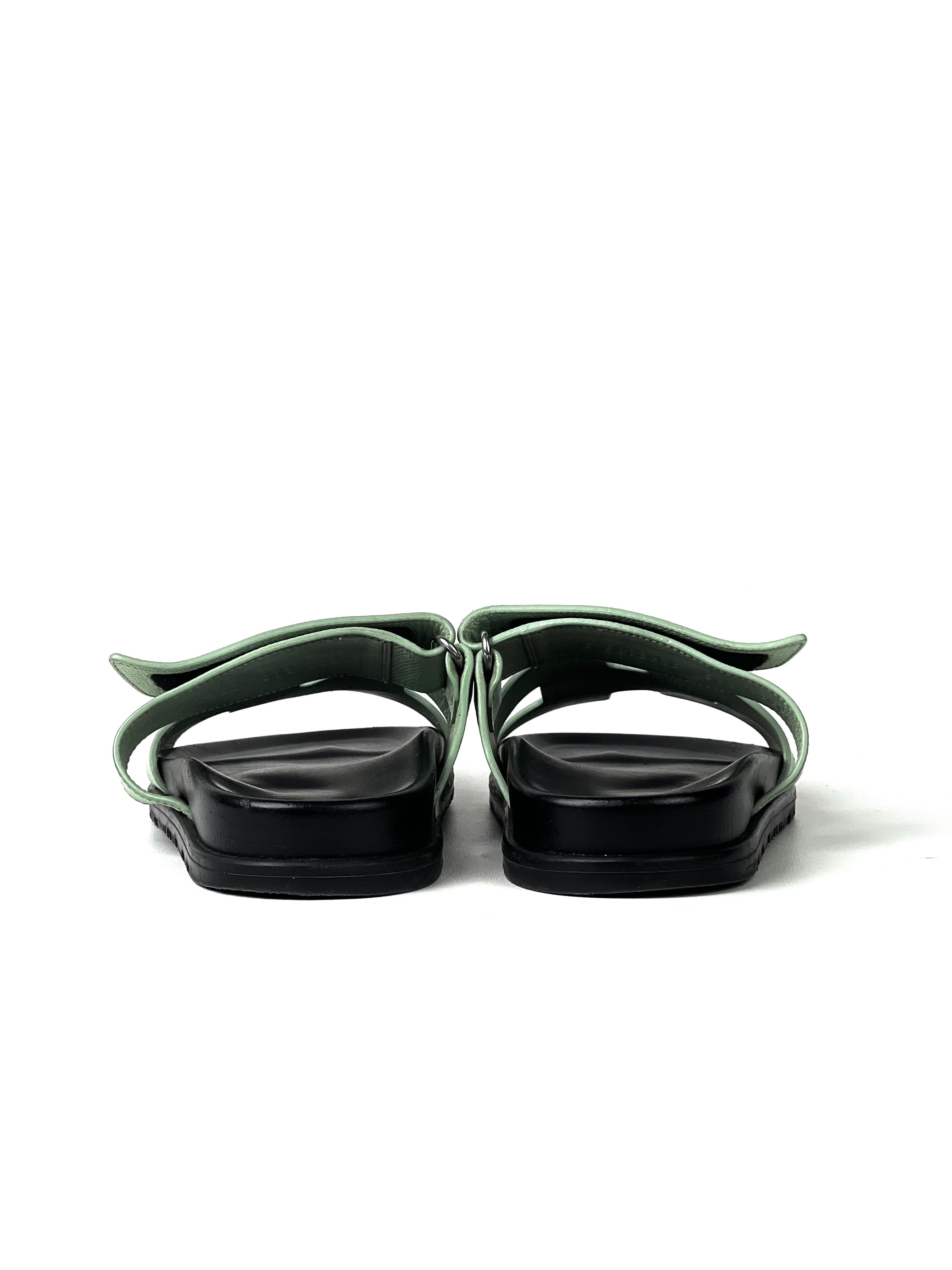 Hermès Chypre Leather Tosca Sandals