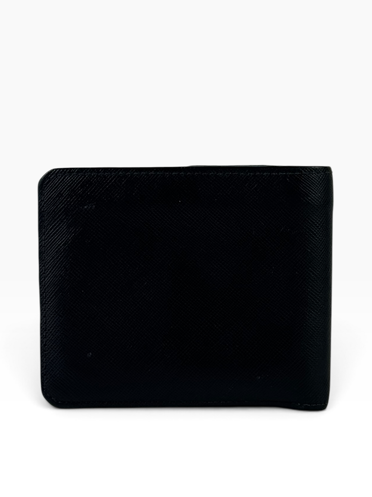 Prada Logo Black Bifold Wallet