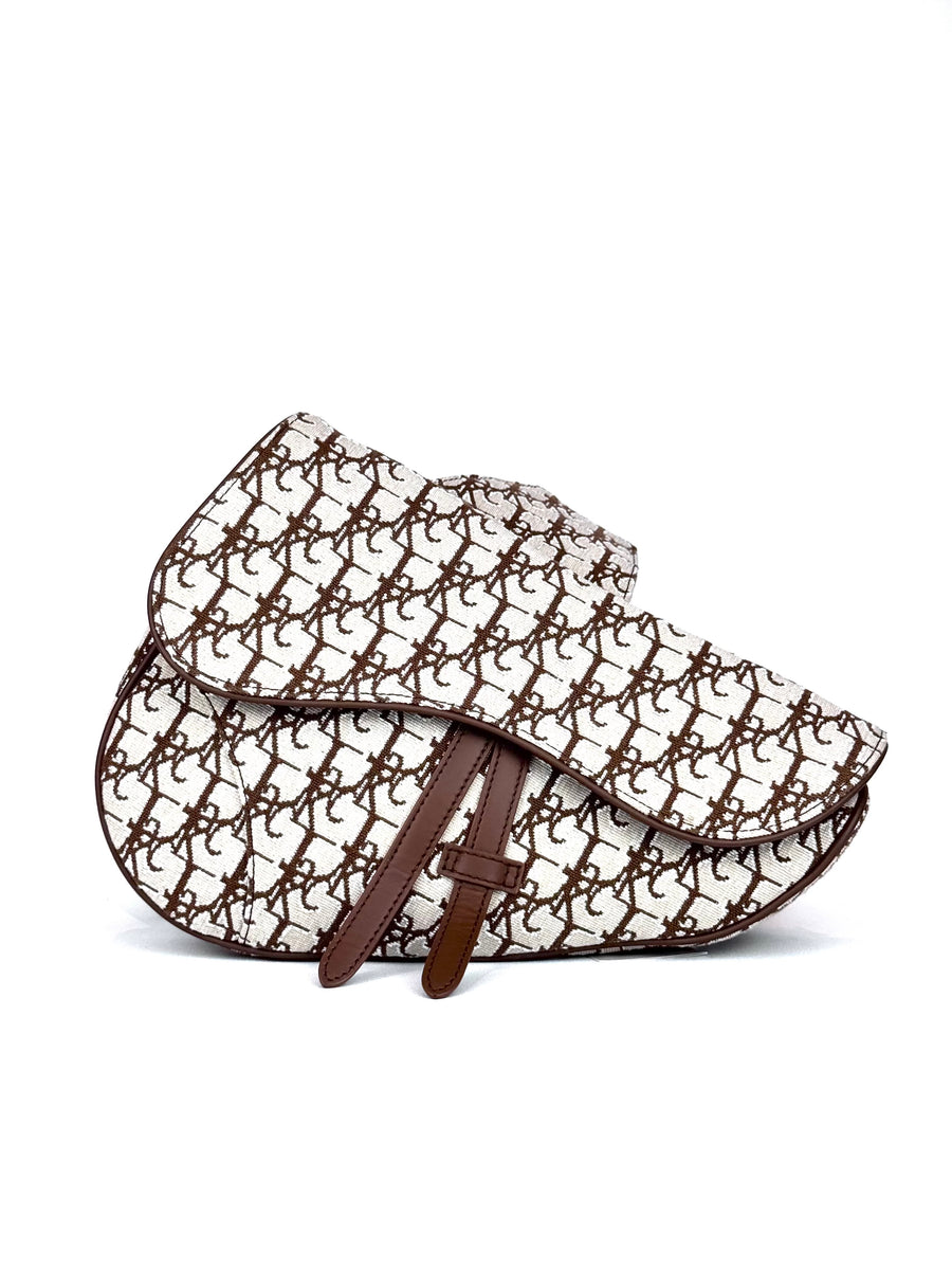 Christian Dior x Travis Scott Oblique Jacquard Saddle Slingbag