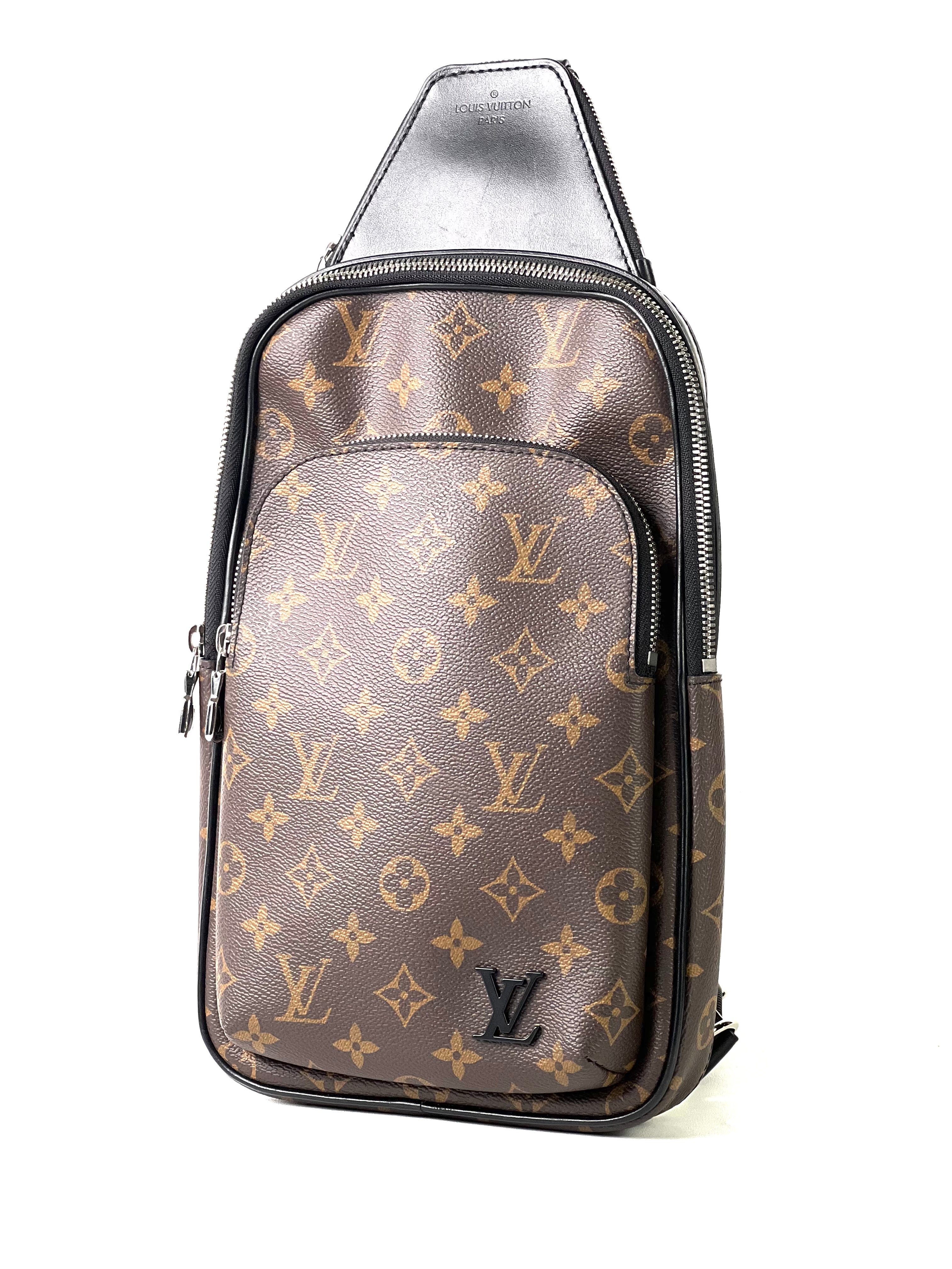 Louis Vuitton Avenue Monogram Macassar GM Sling Bag