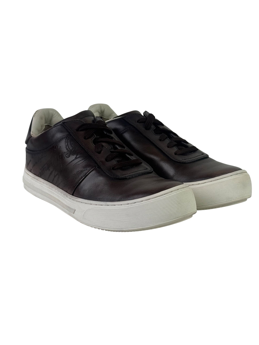 Berluti Scritto Playground Dark Brown Sneakers