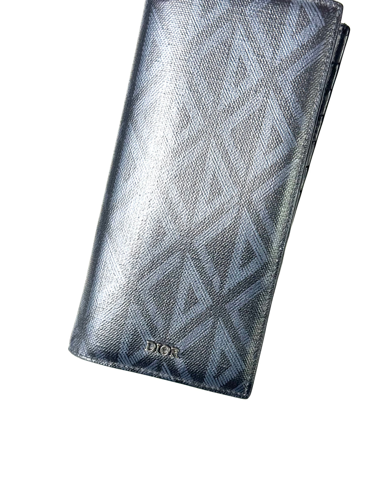 Christian Dior Diamond Black Long Wallet