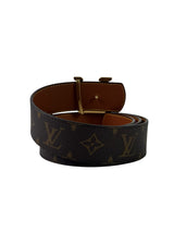Louis Vuitton Gold Buckle Monogram Macassar Reversible Belt 3