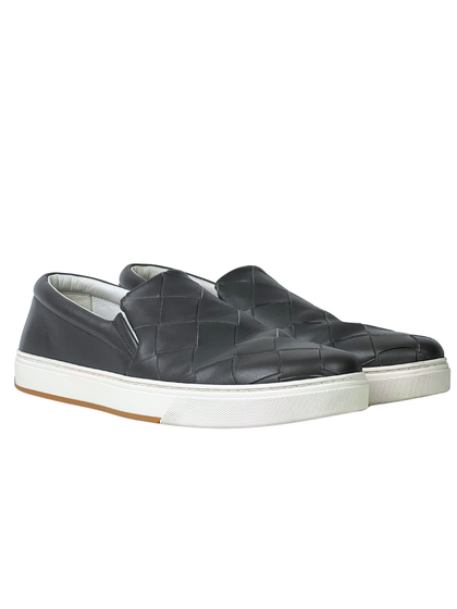 Bottega Veneta Intrecciato Grey Slip-On