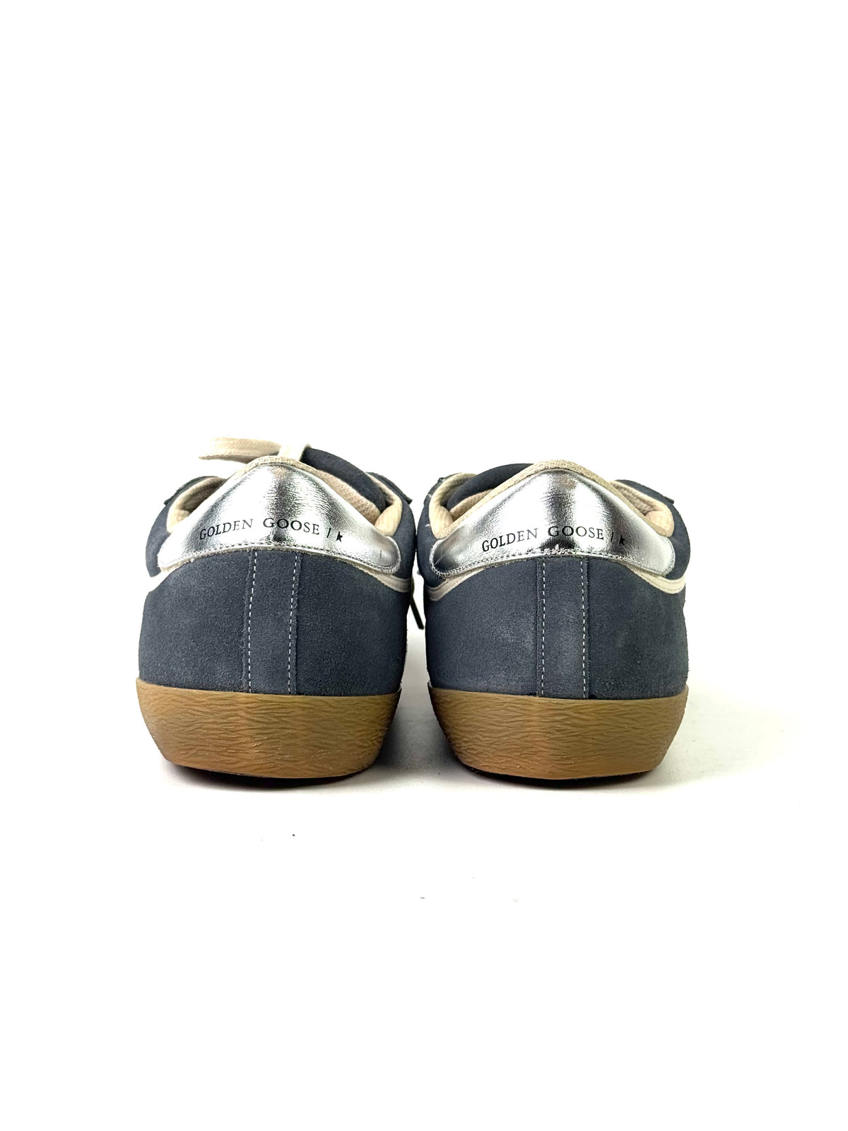 Golden Goose Star In Gray Suede With White Leather Star Sneakers