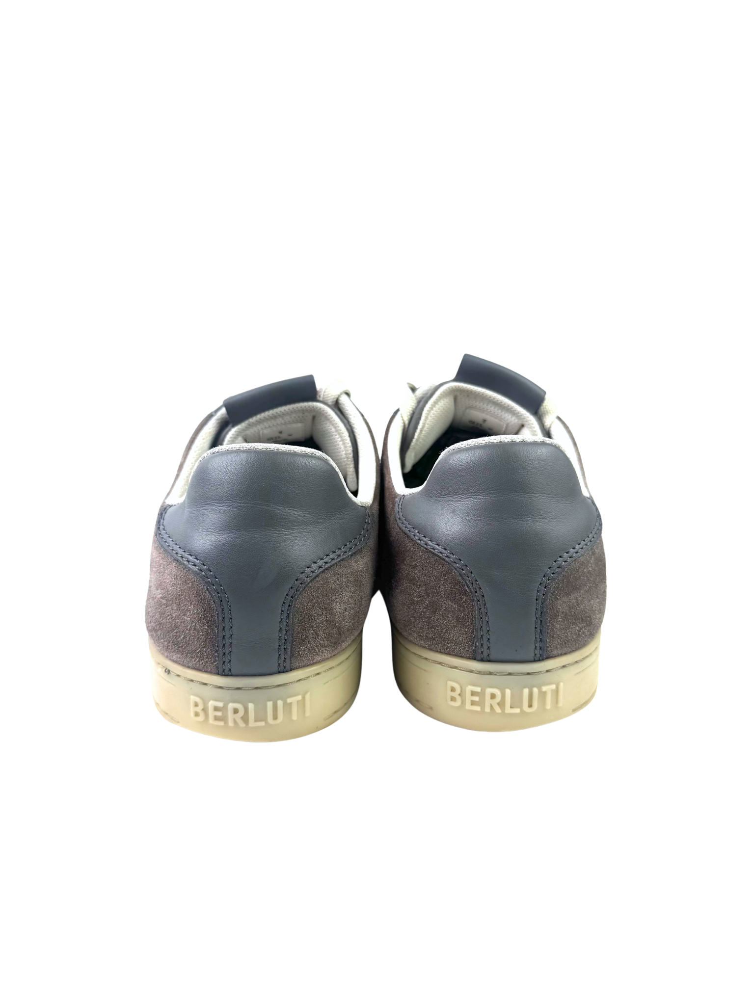 Berluti Scritto Fabric Suede Grey Sneakers
