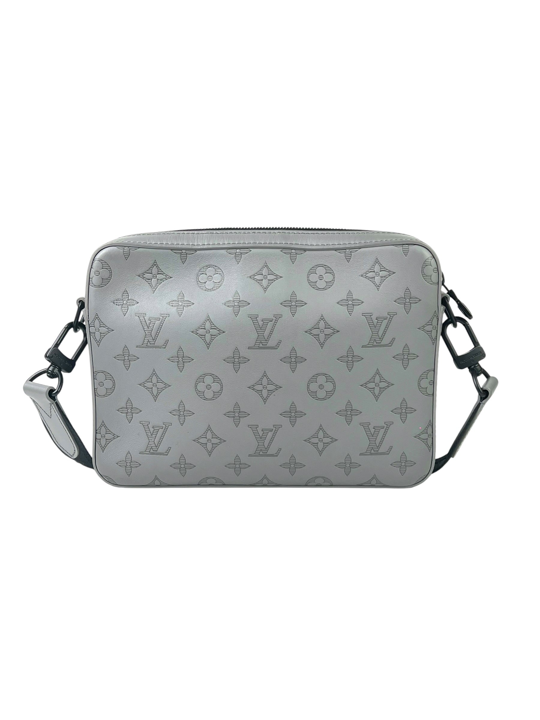Louis Vuitton Shadow Monogram Grey Duo Messenger Bag
