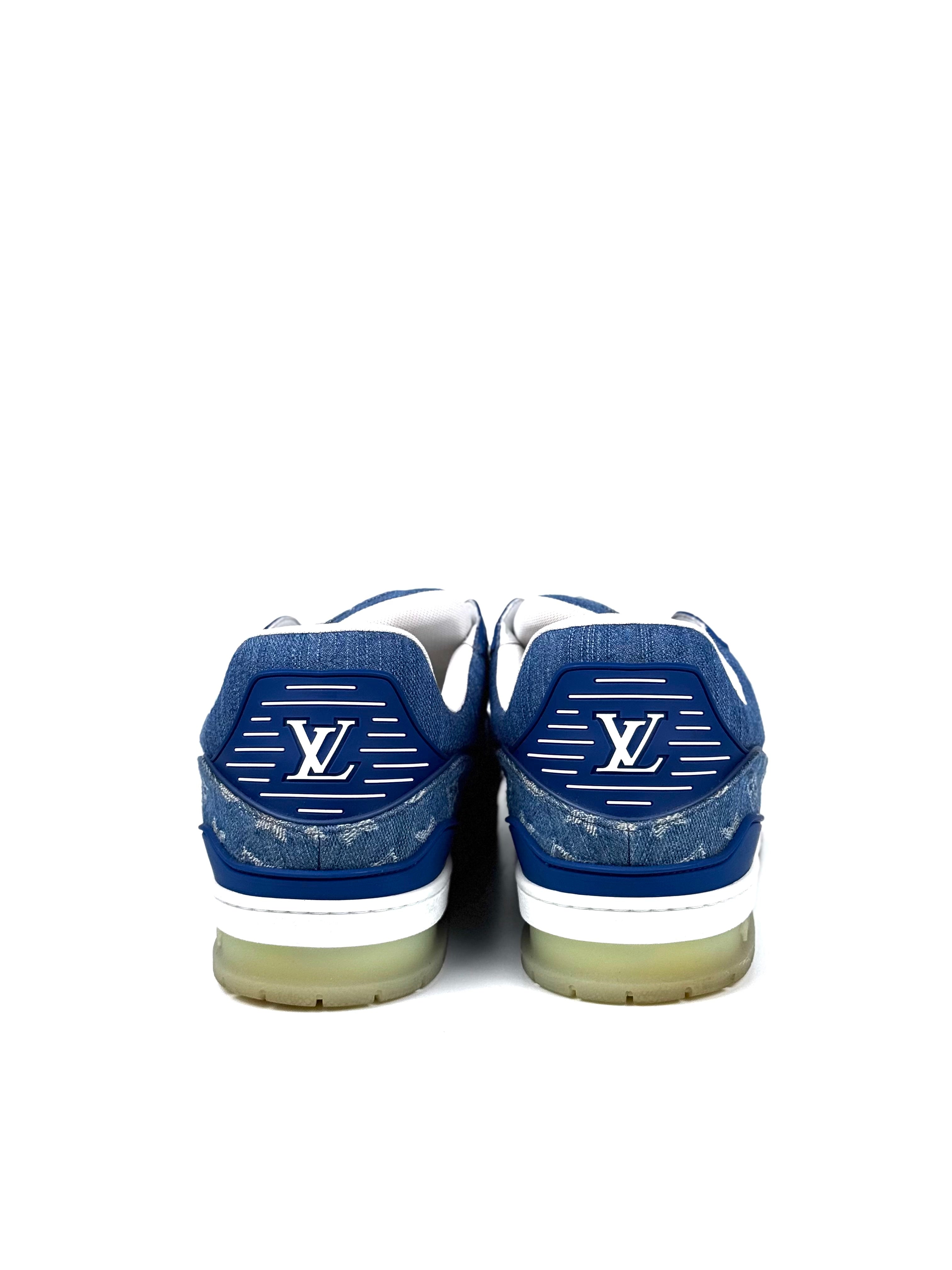 Louis Vuitton Trainer Denim Monogram Sneakers