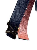 Louis Vuitton Initial 40mm Gold Buckle Leather Reversible Brown Belt 5