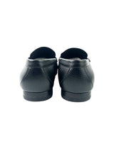 Louis Vuitton Montaigne Logo Grain Leather Black Loafers 4