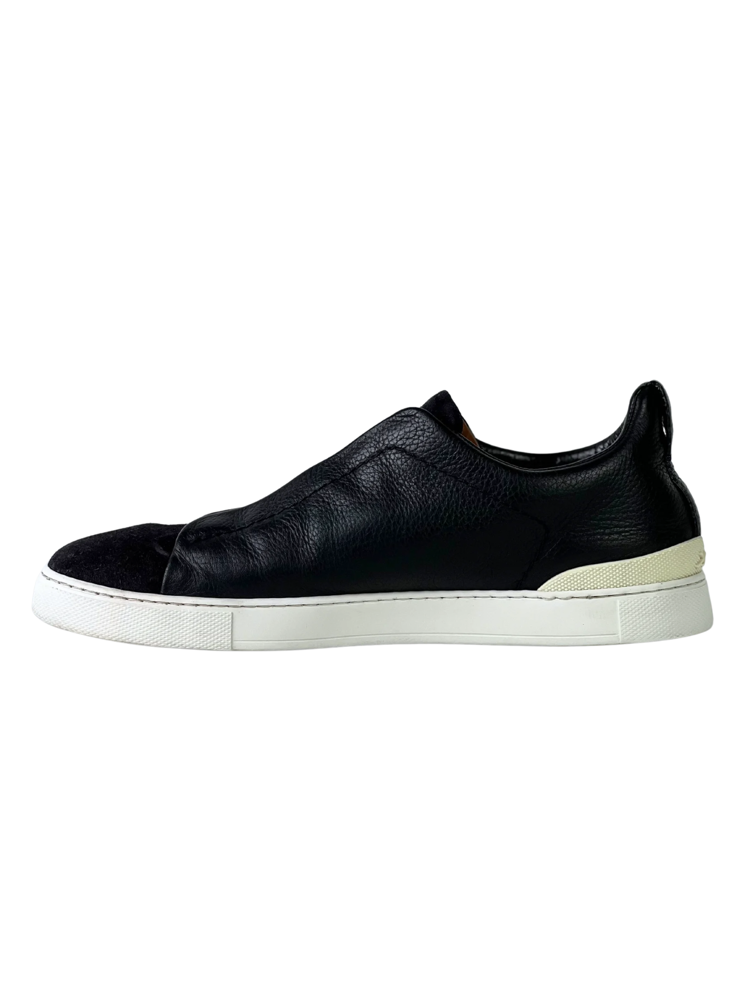 Zegna Triple Stitch Deerskin Suede Slip-On