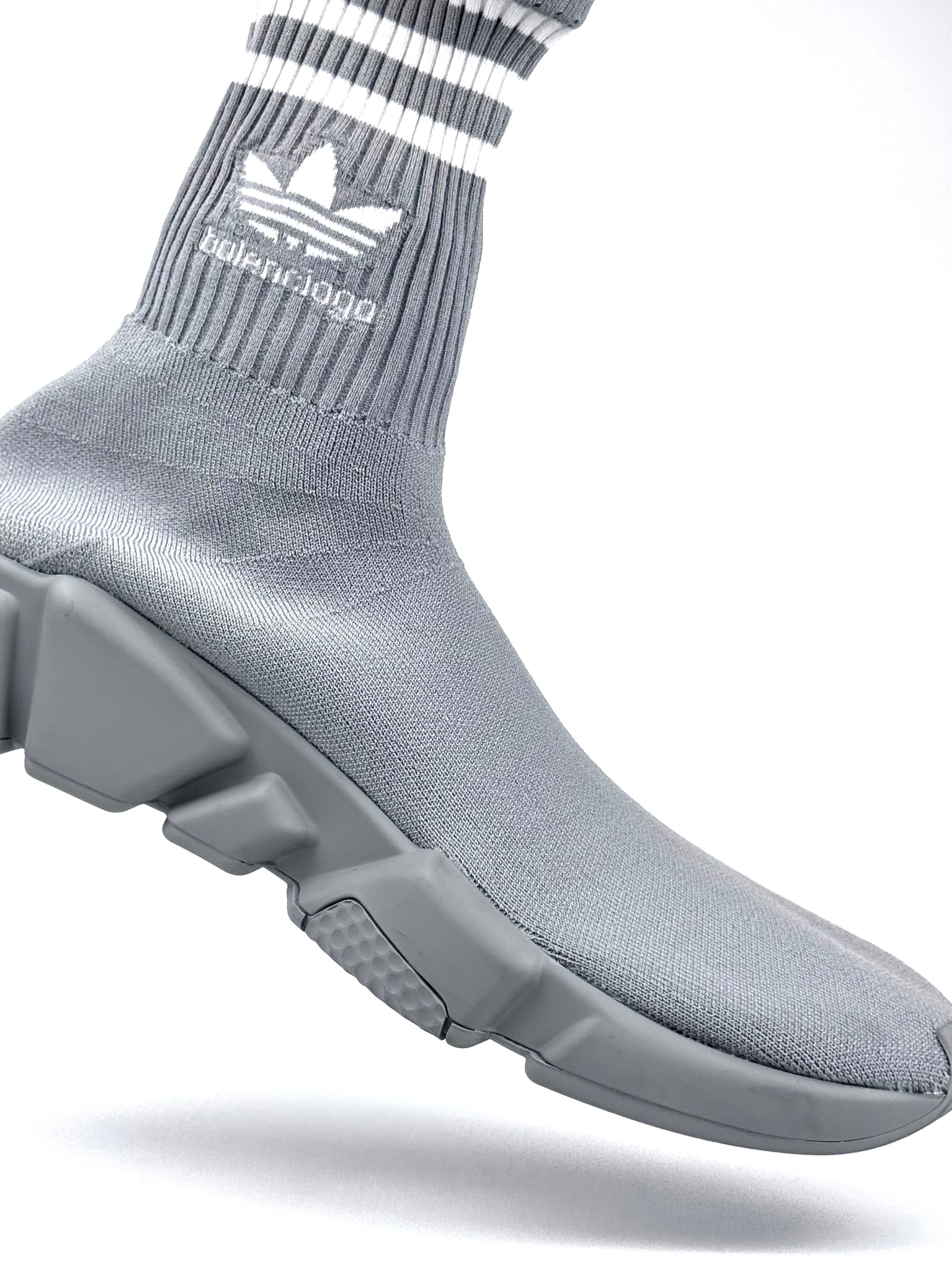 Balenciaga x Adidas Speed Trainer Grey Sneakers