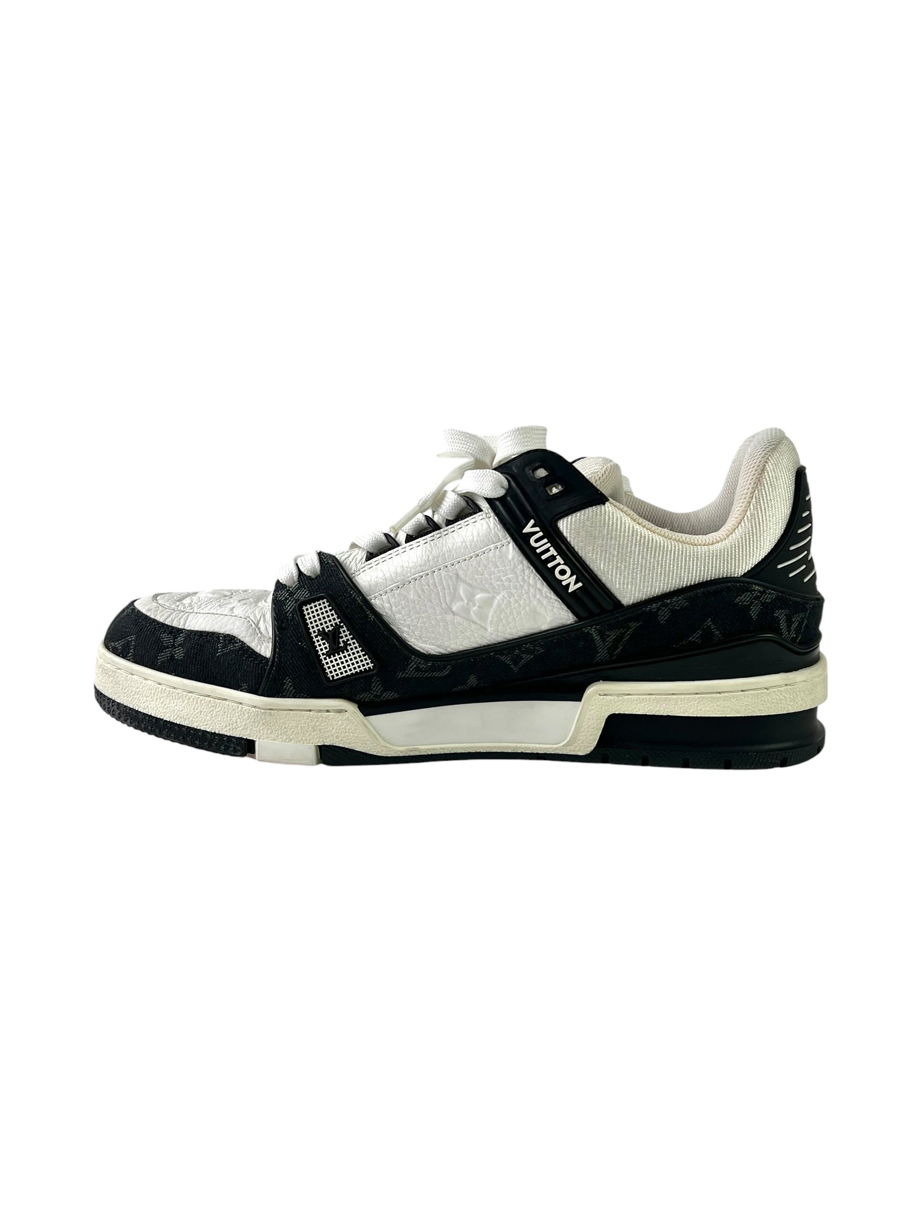 Louis Vuitton Trainer Monogram Denim Black Sneakers