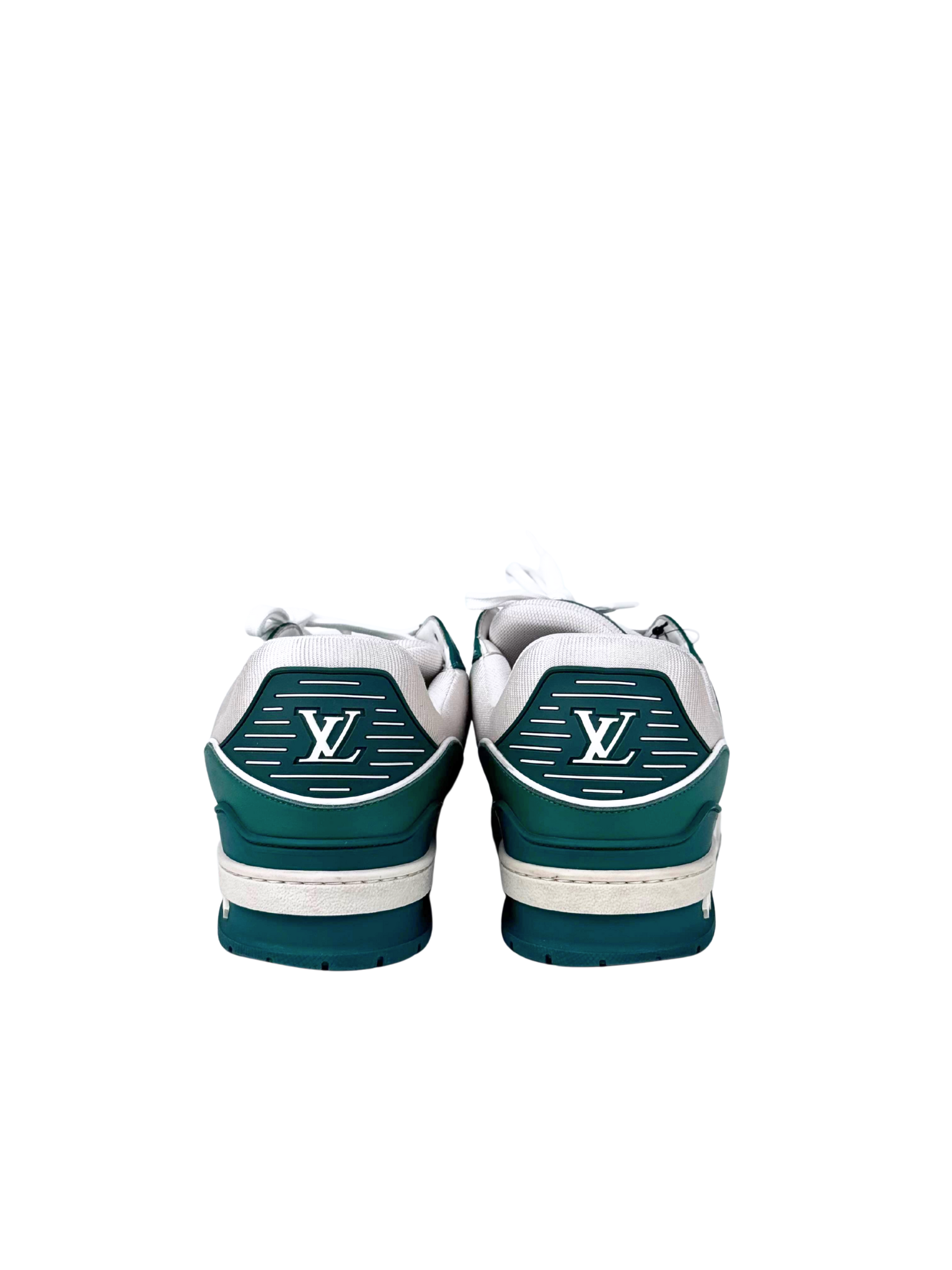 Louis Vuitton Trainer Monogram Embossed Green Sneakers