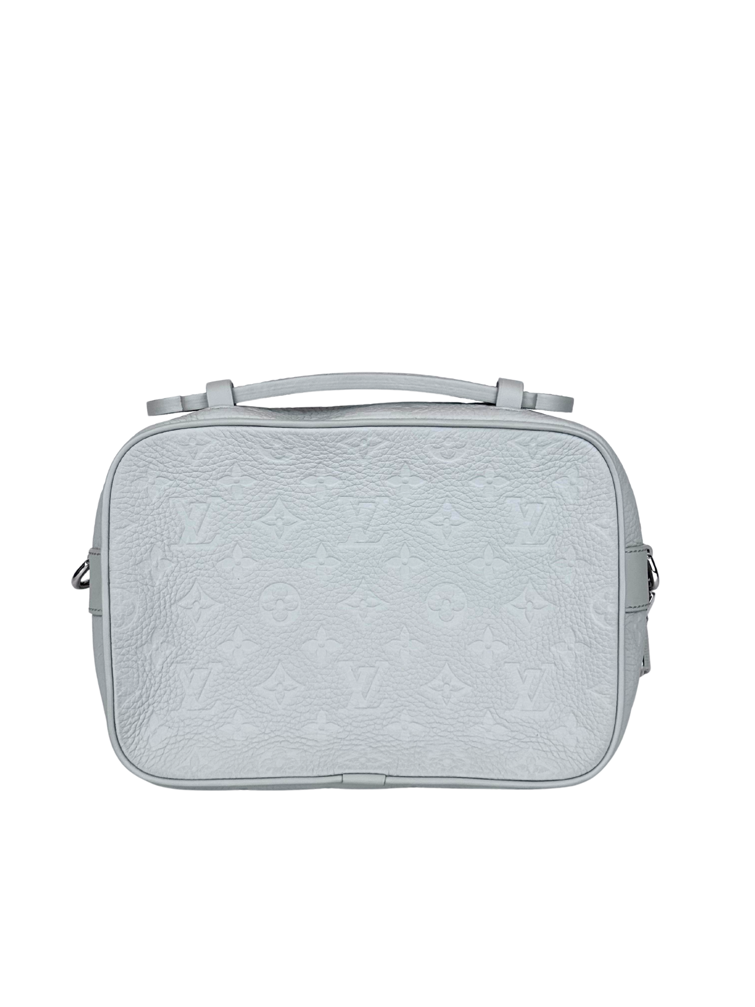 Louis Vuitton S Lock Monogram Taurillon Grey Messenger Bag