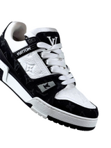 Louis Vuitton Monogram Denim Black Trainer Sneakers 2