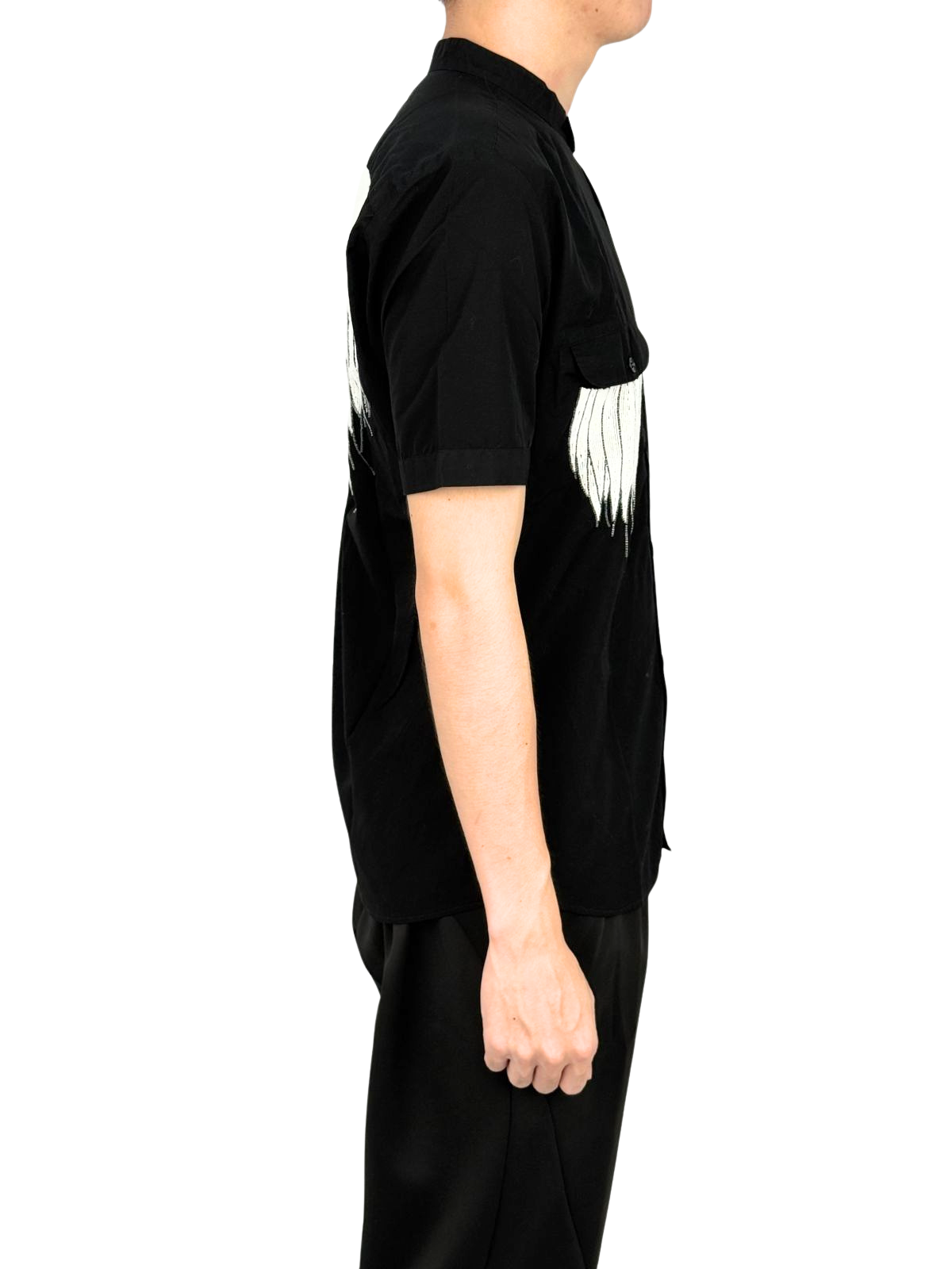 Versace Black Crying Pebbles Shirt