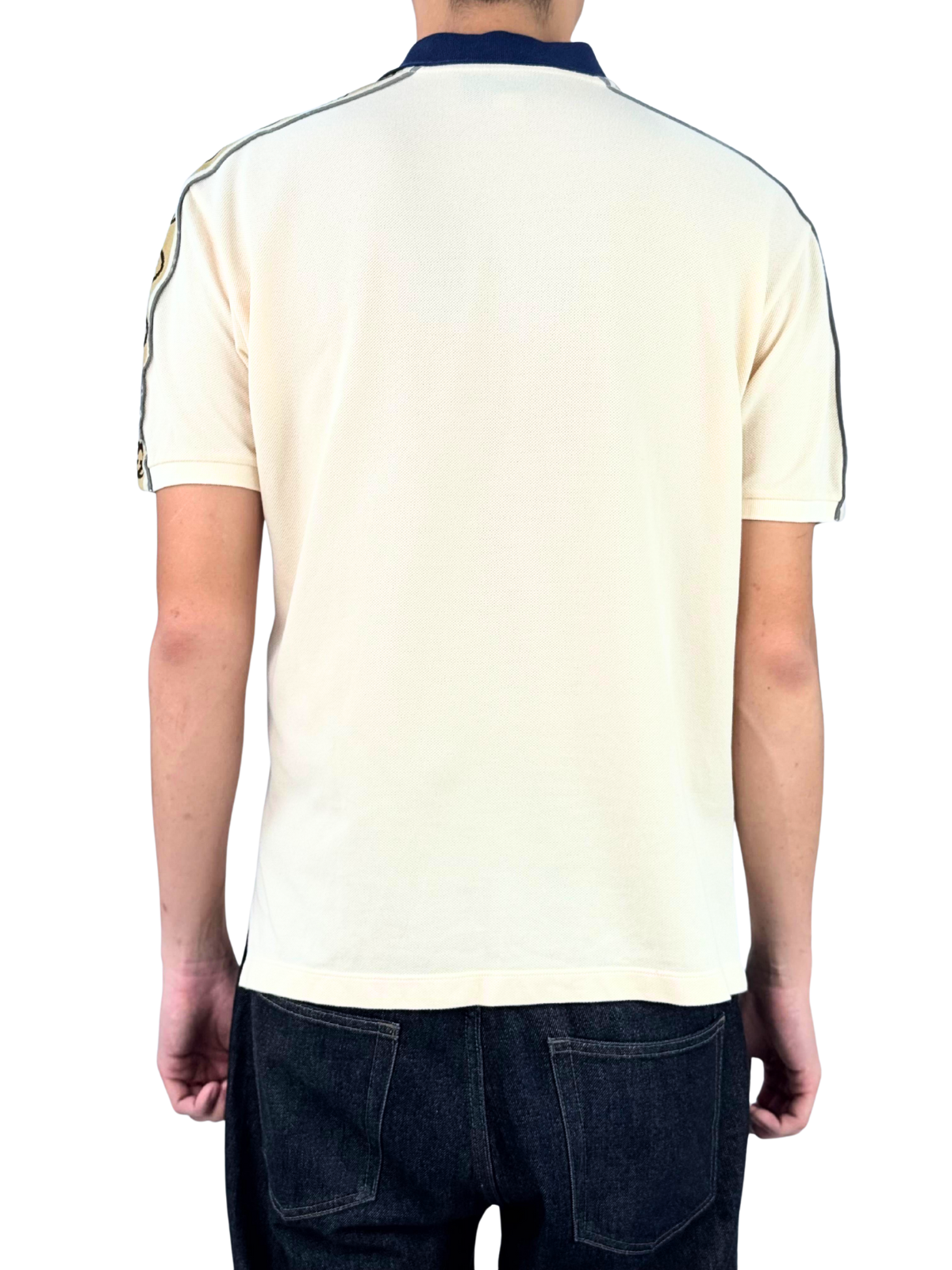 Gucci GG Interlocking Cotton Reflective Polo Shirt