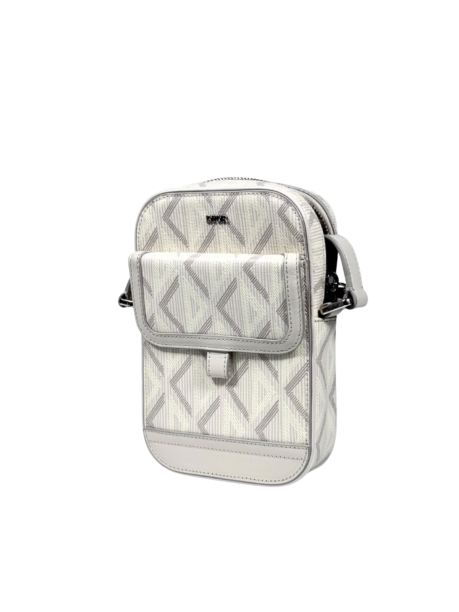 Christian Dior Hit The Road Diamond Vertical Pouch Bag