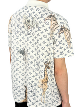 Louis Vuitton x Chapman Brothers Monogram White Polo Shirt 4
