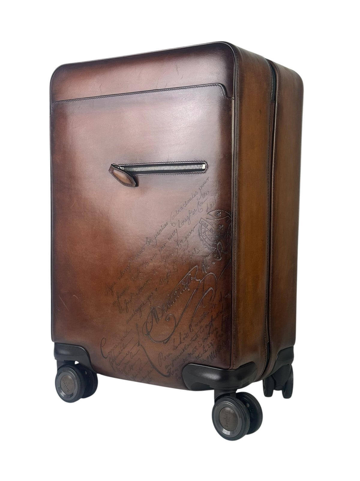 Berluti Scritto Formula 1005 Cacao Brown Luggage
