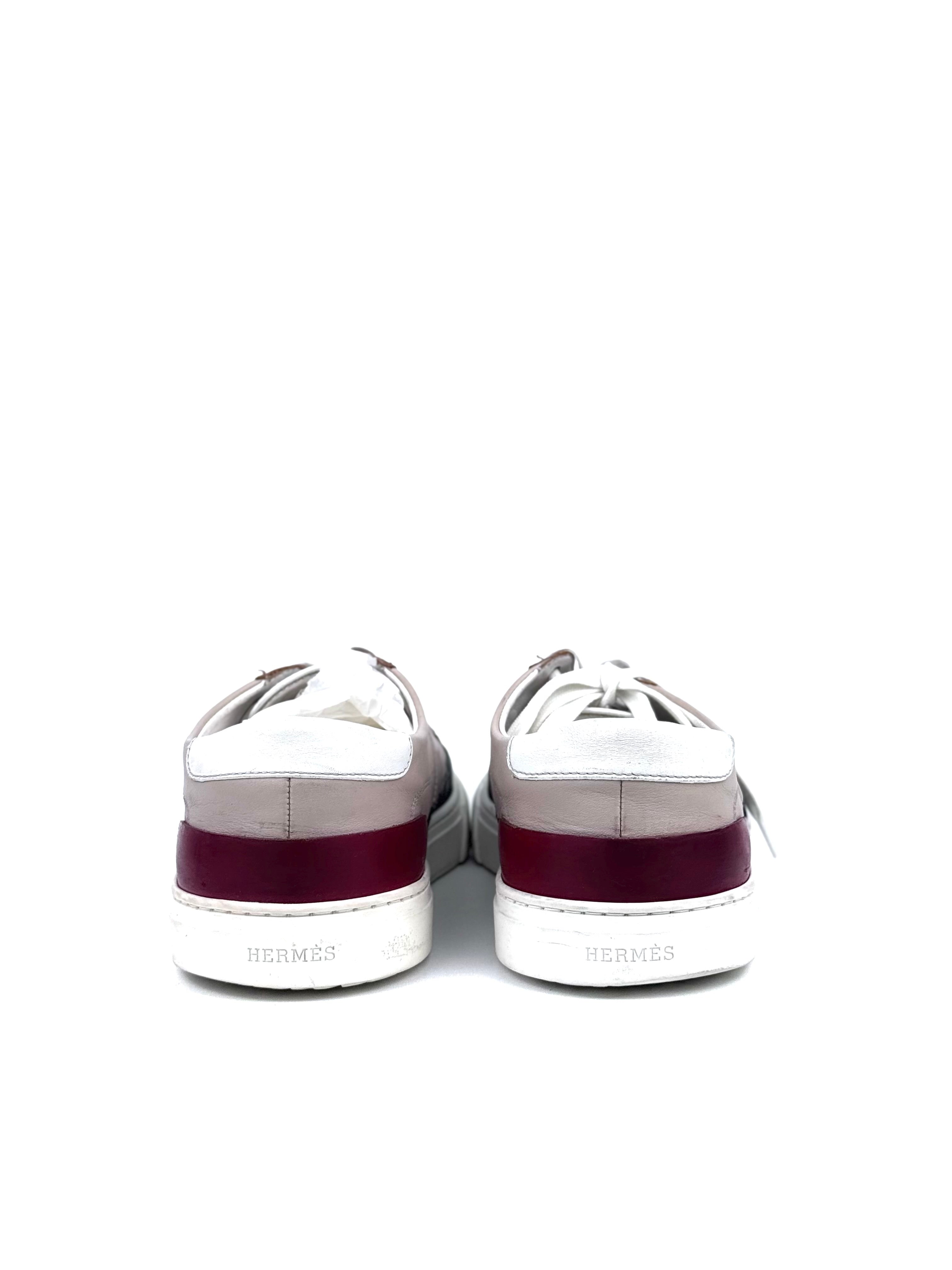Hermes Boomerang Brown Sneakers