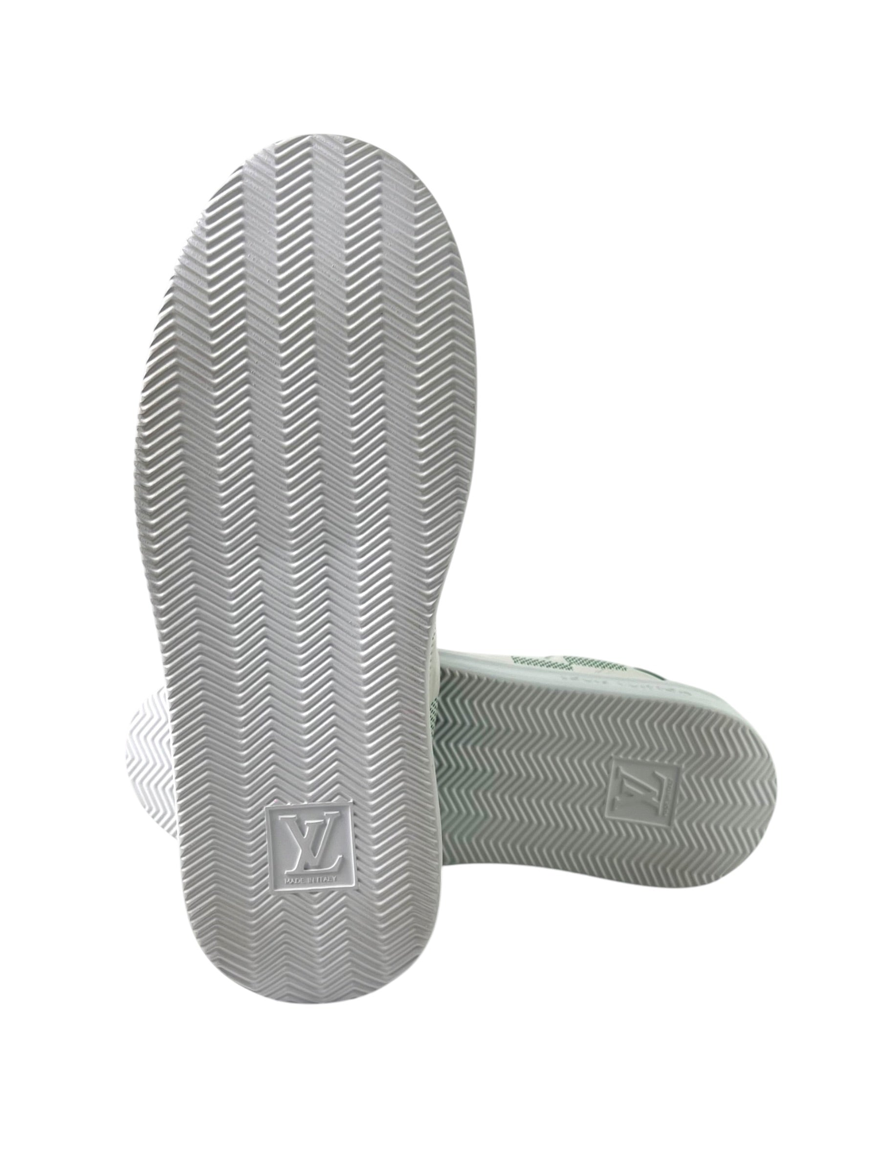 Louis Vuitton Beverly Hills Damier Infini Green White Sneakers