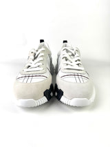 Hermès Bouncing Stitch White Leather Sneakers 2