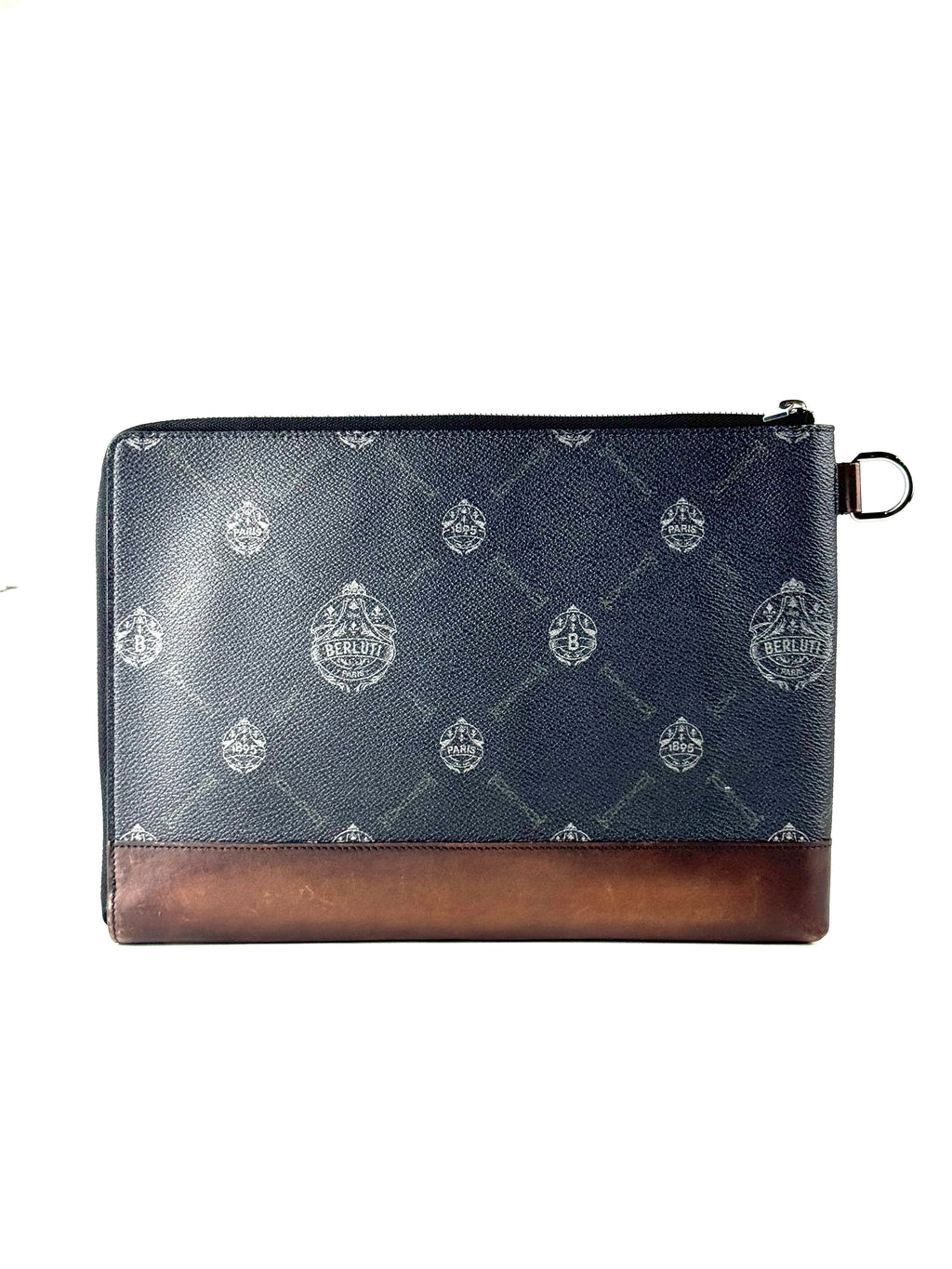 Berluti Kriss Van Assche Canvas Nino GM Clutch