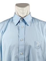 Burberry B Pocket Check Blue Shirt 2