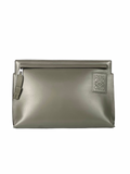 Loewe Anagram Leather Khaki T-Pouch