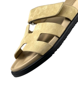 Hermès Chypre Suede Brown Sandals 6