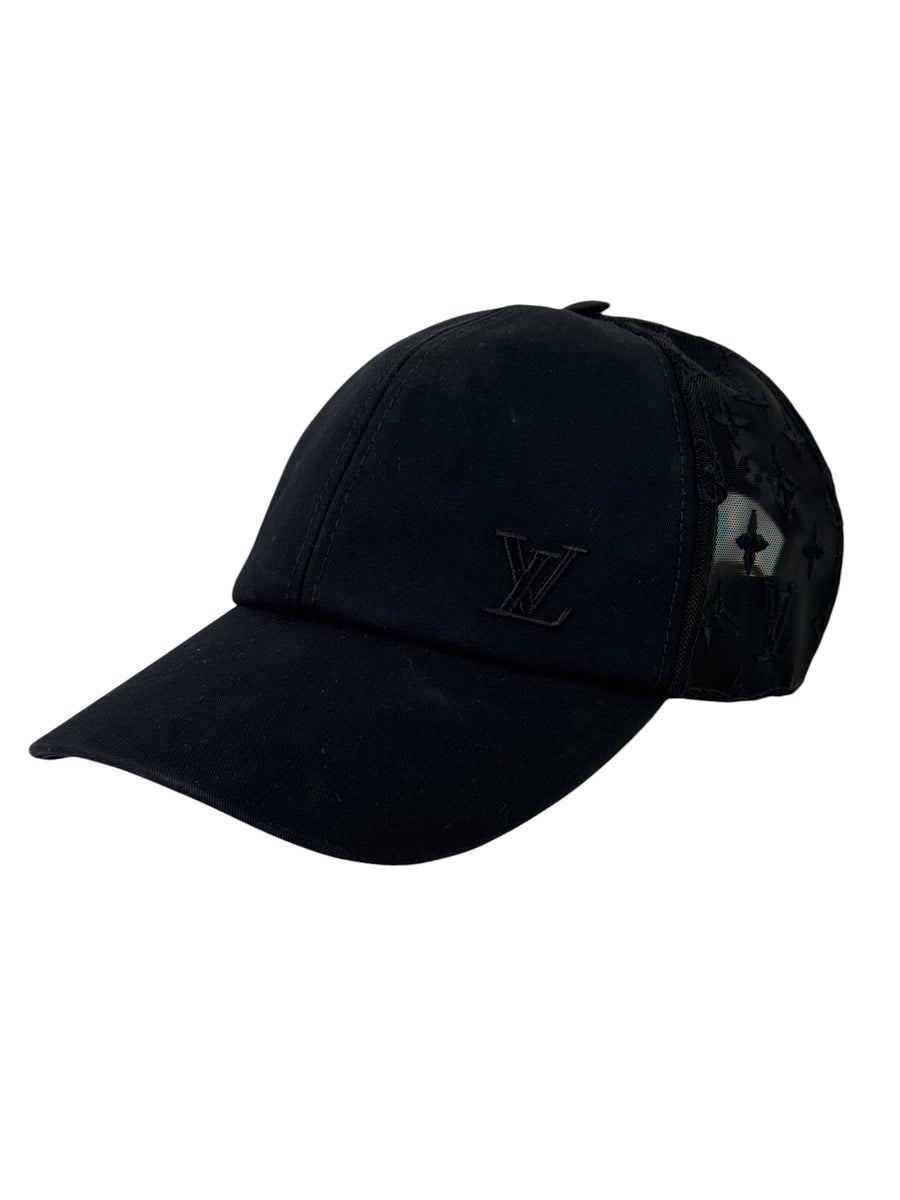 Louis Vuitton Monogram Mesh Black Baseball Cap