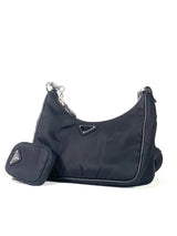 Prada Black Re-Edition Nylon Multi Pochette Slingbag 2