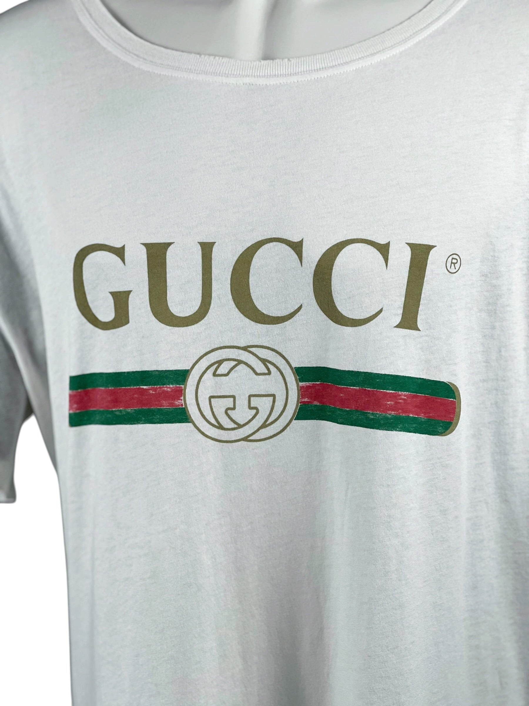 Gucci Logo White Tee Shirt